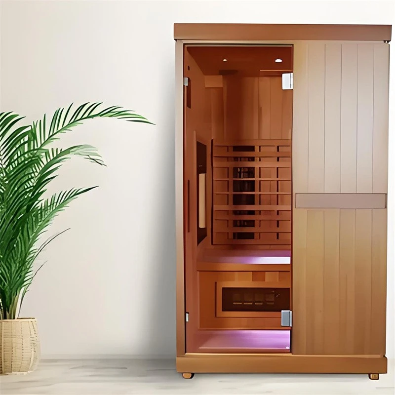 Four-Person Solid Wood Health Indoor Far-Infrared Sauna Room